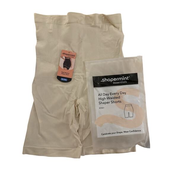 Shapermint Women All Day Everyday High Waisted Shaper Short SZ XL/2XL Beige NWT - Picture 2 of 6